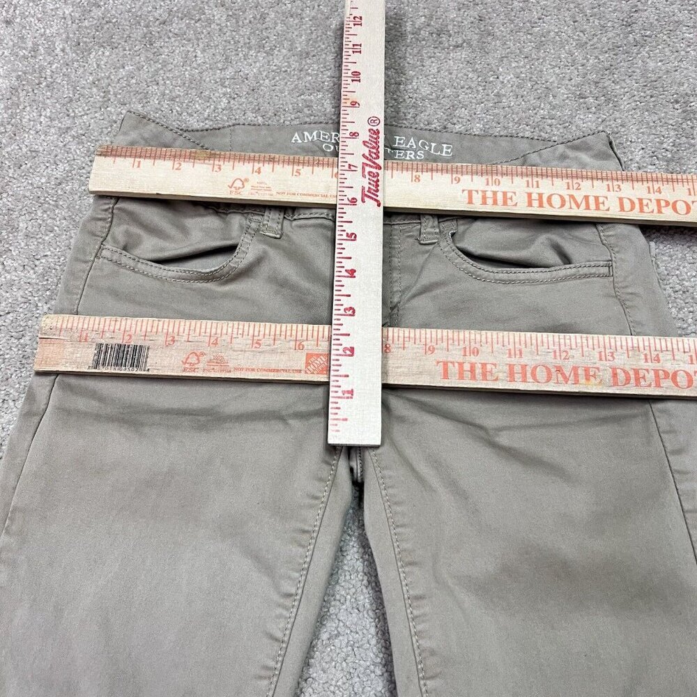 American Eagle Jegging Super Stretch Women's Tan Size 2 Pockets - Picture 2 of 12